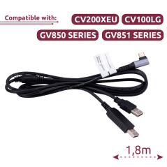 QL-DEBUG-CABLE - Cavo di debug - Cavo di debug 2 in 1 per la configurazione - Da L Tipo-C a USB e USB Tipo-C - Lunghezza 1.8M