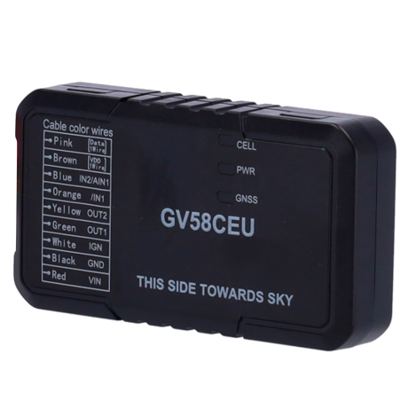 QL-GV58CEU - Mini tracker a basso consumo - LTE Cat 1 con backup 2G - Compatto per installazioni nascoste - Supporta 1-wire - Su