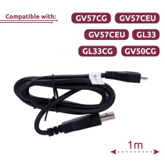 QL-MICRO-USB-CABLE-100CM-BLACK-RO - Cavo micro USB 100CM - Per la configurazione e l'aggiornamento del firmware - Compatibile co