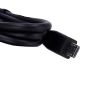 QL-MICRO-USB-CABLE-100CM-BLACK-RO - Cavo micro USB 100CM - Per la configurazione e l'aggiornamento del firmware - Compatibile co