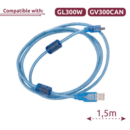 QL-MINIUSB-DATA-CABLE-1.5M - Cavo mini USB - Compatibile con GL300W/GV300CAN