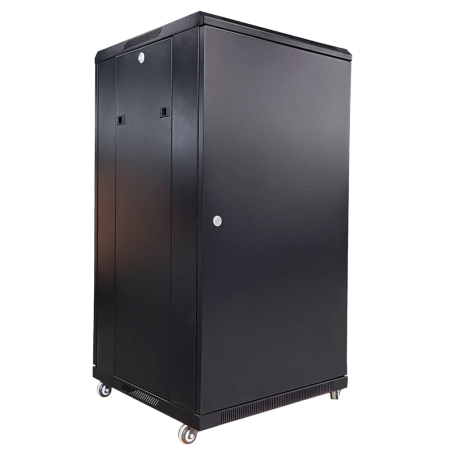RACK-22UFN - Armadio rack per pavimento - Fino a 22U rack da 19"(600*600) - Fino a 800 Kg di carico - Con ventole e passacavi - 