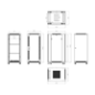 RACK-27U-8D - Armadio rack per pavimento - Fino a 27U rack da 19"(600*800) - Fino a 800 Kg di carico - Con ventole e passacavi -
