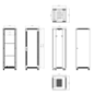 RACK-37UFN - Armadio rack per pavimento - Fino a 37U rack da 19"(600*600) - Fino a 800 Kg di carico - Con ventole e passacavi - RACK-37UFN - Armadio rack per pavimento - Fino a 37U rack da 19"(600*600) - Fino a 800 Kg di carico - Con ventole e passacavi -