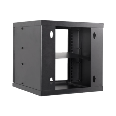 RACK-6U-10INCH - Armadio rack a parete - Fino a 6U rack da 10" - Fino a 15 Kg di carico - Con canaline passacavi - Vassoio inclu