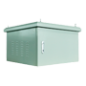 RACK-6U-OUTDOOR - Armadio rack a parete - Fino a 6U rack da 19" - Fino a 100 Kg di carico - Con griglie di ventilazione e passac