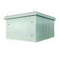 RACK-6U-OUTDOOR - Armadio rack a parete - Fino a 6U rack da 19" - Fino a 100 Kg di carico - Con griglie di ventilazione e passac