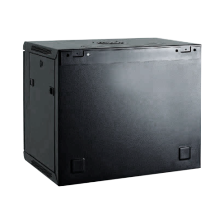 RACK-6UN-6D - Armadio rack a parete - Fino a 6U rack da 19" - Fino a 100 Kg di carico - Con ventole e passacavi - Profondità 600