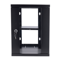 RACK-9U-10INCH - Armadio rack a parete - Fino a 9U rack da 10" - Fino a 15 Kg di carico - Con canaline passacavi - Vassoio inclu