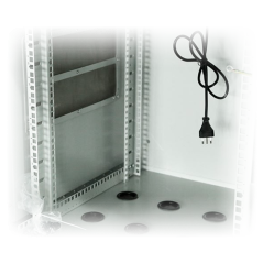 RACK-9U-OUTDOOR - Armadio rack a parete - Fino a 9U rack da 19" - Fino a 100 Kg di carico - Con griglie di ventilazione e passac