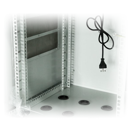 RACK-9U-OUTDOOR - Armadio rack a parete - Fino a 9U rack da 19" - Fino a 100 Kg di carico - Con griglie di ventilazione e passac