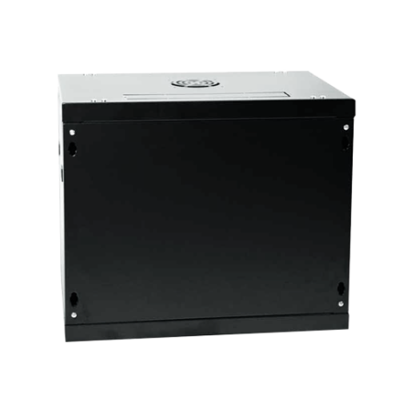 RACK-9UN-6D - Armadio rack a parete - Fino a 9U rack da 19" - Fino a 100 Kg di carico - Con ventole e passacavi - Profondità 600