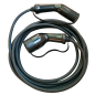 RD-CABLE-75-1P - Cavo di ricarica per veicoli elettrici - Monofase - Lunghezza 7,5m - Da Tipo 2 a Tipo 2 - Compatibile con le co