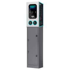 RD-GEMINI-POLE - Palo per colonnine di ricarica per auto elettriche - Compatibile con GEMINI - Protezioni incluse - Supporto per