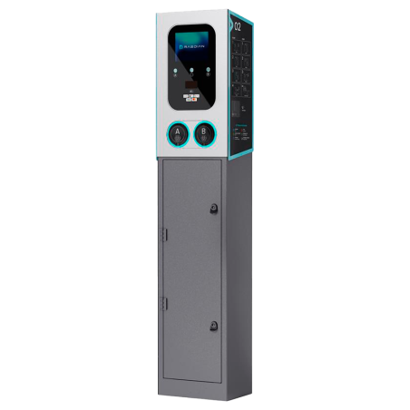 RD-GEMINI-POLE - Palo per colonnine di ricarica per auto elettriche - Compatibile con GEMINI - Protezioni incluse - Supporto per
