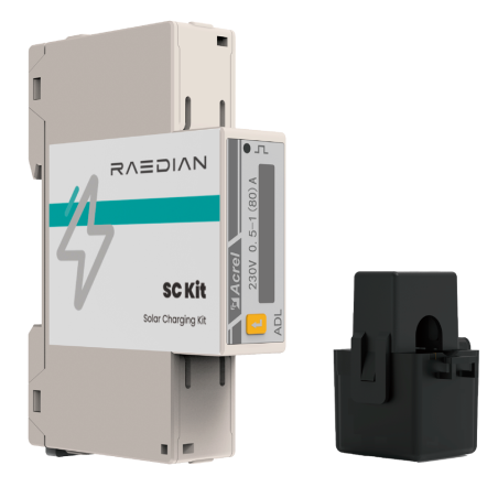 RD-SCK-1P-1CT - Raedian Smart Meter - Compatibile con NEO - Monofase | Fino a 80A - Bidirezionale - Montaggio su guida DIN - Pre