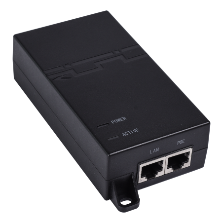 RG-E-130GE - Ruijie - Iniettore PoE IEEE802.3at - Porte RJ45 10/100/1000 Mbps - Potenza 30 W - Distanza massima 100 m - Design c