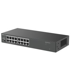 RG-ES116G-L - Reyee Switch da Tavolo - Alloggiamento in Metallo - Montaggio su rack - 16 porte RJ45 - Velocità 10/100/1000 Mbps 