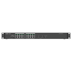 RG-ES118GS-P-L - Reyee Switch PoE da Tavolo - 16 Porte RJ45 + 2 Uplink SFP - 16 Porte Gigabit + 2 Porte Gigabit - 16 Porte PoE+ 