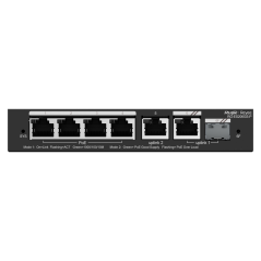 RG-ES206GS-P - Reyee Switch PoE Cloud - 4 Porte PoE + 2 Porte Rj45 + 1 SFP Combo - Velocità della porta 10/100/1000 Mbps - 30W p