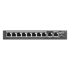 RG-ES210GS-P - Reyee Switch PoE Cloud Managed - 8 porte PoE + 2 Uplink RJ45 + 1 SFP Combo - Velocità della porta 10/100/1000 Mbp