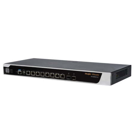 RG-NBR6215-E - Ruijie Router Cloud - 8 Porte GE+ 1 SFP Gigabit + 1 SFP+ 10Gigabit - Router + Funzioni Firewall - Supporta fino a