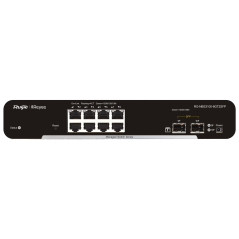 RG-NBS3100-8GT2SFP - Reyee Switch Cloud Layer 2 - 8 porte Gigabit+ 2 SFP Gigabit - Velocità 10/100/1000 Mbps - Static LAG/DHCP S