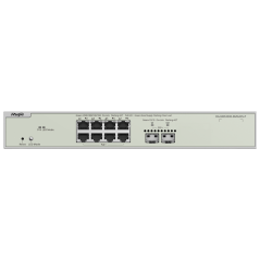 RG-NBS3300-8MG2XS-P - Reyee Switch PoE Cloud Layer 2 - 8 porte PoE MultiGigabit+ 2 10Gbps SFP+ - PoE 802.3af/at Massimo 240W - S