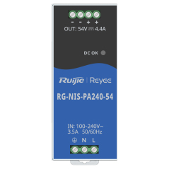 RG-NIS-PA240-54 - Alimentatore industriale Reyee - Uscita DC 54 V 4,4A / 240 W - 2 uscite DC - Voltaggio in entrata 100 V ~ 240