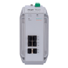 RG-NIS3100-4GT2SFP-HP - Reyee Switch Industriale PoE Cloud Layer 2 - 4 porte PoE+ Gigabit + 2 porte SFP Gigabit - 30W per porta