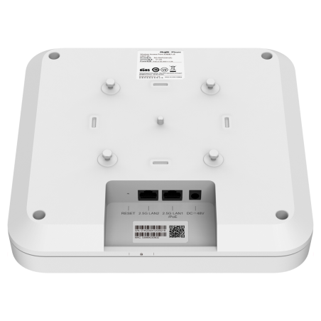 RG-RAP2260(H) - Reyee - AP Omnidirezionale Wi-Fi 6 ad Alta Densità - Frequenza 2.4 e 5 GHz - Supporta 802.11a/b/g/n/ac/ax - Velo