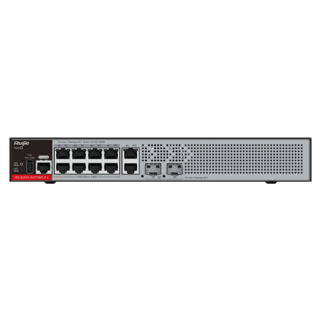RG-S2915-10GT2MS-P-L - Ruijie Switch PoE Cloud Managed L2+ - 8 porte RJ45 GE + 2 porte SFP 2.5Gigabit - 8 Porte PoE+ / Fino a 12