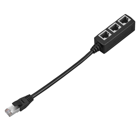 RJ45-SPLIT-3P - Splitter RJ45 per Cat 5,6 e 7 - Poche perdite