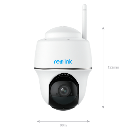 RL-ARGUS-B420 - Telecamera WiFi a batteria Reolink - 3MP (2304 x 1296) - IR 10 m - Rilevamento PIR di Persone / Veicoli - Audio