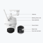 RL-ARGUS-B420 - Telecamera WiFi a batteria Reolink - 3MP (2304 x 1296) - IR 10 m - Rilevamento PIR di Persone / Veicoli - Audio