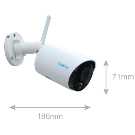 RL-ARGUS-ECO-B320-SOLARKIT - Reolink Telecamera WiFi a Batteria con Pannello Solare - 3MP (2304 x 1296) - IR 10 m / Sirena - Ril