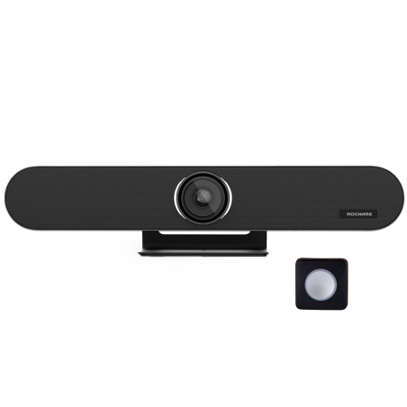 ROC-RB10 - Barra per videoconferenze All in One - Risoluzione 4K - Angolo di visione 120° - Microfoni e altoparlanti integrati -