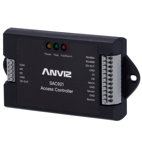 SAC921 - Controller di accesso - Scheda o PIN - 1 porta | Comunicazione TCP/IP e WiFi - 1 lettore per Wiegand | 2 lettori per OS