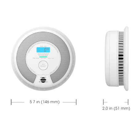 SC07 - Rilevatore standalone di fumo e CO X-Sense - Durata della batteria 10 anni (non sostituibile) - Indicatore luminoso di al