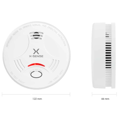 SD11 - Rivelatore di fumo autonomo X-Sense - Durata della batteria 10 anni - Indicatore luminoso di allarme - Allarme acustico 8