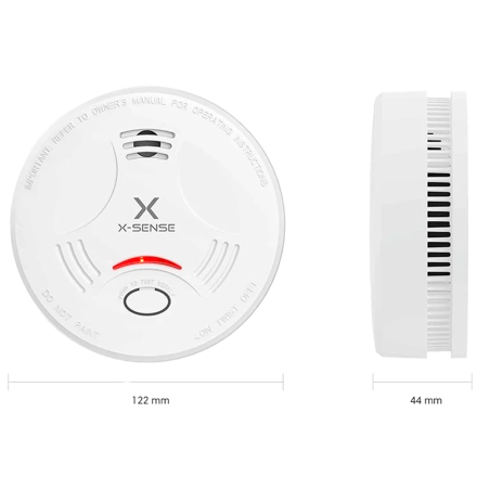 SD11 - Rivelatore di fumo autonomo X-Sense - Durata della batteria 10 anni - Indicatore luminoso di allarme - Allarme acustico 8
