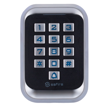 SF-AC108 - Controllo accessi autonomo - Accesso tramite scheda EM e PIN - Uscita relè, pulsante e campanello - Wiegand 26 - Temp