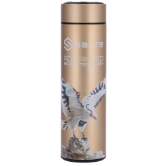 SF-BOTTLE-HAWK - Safire - Bottiglia termica - Colore dorato - Guarnizione - In acciaio inox 304