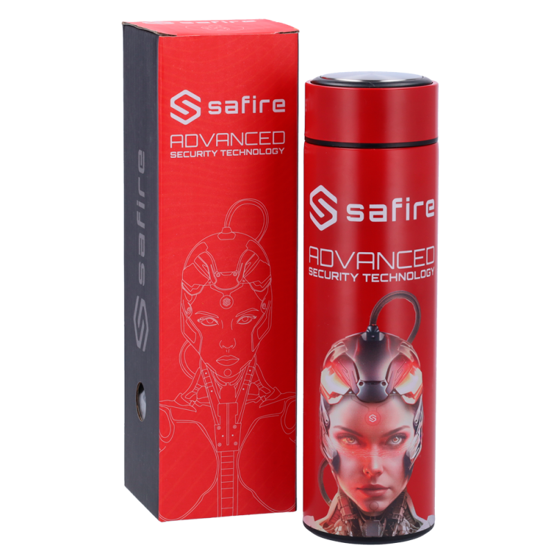 SF-BOTTLE-WOMAN - Safire - Bottiglia termica - Colore rosso - Guarnizione - In acciaio inox 304 SF-BOTTLE-WOMAN - Safire - Bottiglia termica - Colore rosso - Guarnizione - In acciaio inox 304