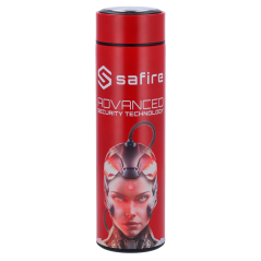 SF-BOTTLE-WOMAN - Safire - Bottiglia termica - Colore rosso - Guarnizione - In acciaio inox 304