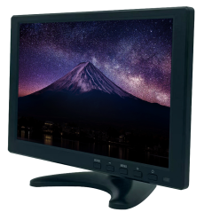 SF-MNT10BNC-V2 - Monitor SAFIRE LED 10" - Progettato per la videosorveglianza - Formato 16:9 - VGA, HDMI, BNC loop e audio - Ris