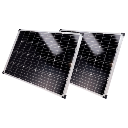 SF-SOLARKIT-BATT-2560WH-24V - Sistema di alimentazione stand-alone per TVCC - 2x Pannello solare di 200W - Batteria LiFePo4 2560