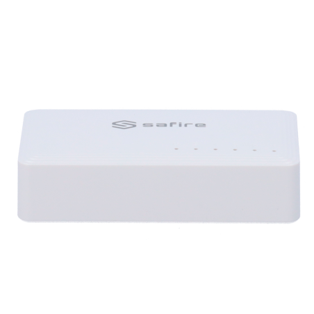 SF-SW05-G - Safire - Switch da tavolo - 5 porte Gigabit - Velocità 10/100/1000 Mbps - Plug &amp Play - Tecnologia di risparmio e