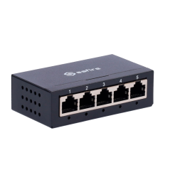 SF-SW05-G-M - Switch da tavolo - 5 porte Gigabit - Velocità 10/100/1000 Mbps - Plug &amp Play - Tecnologia di risparmio energeti