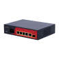 SF-SW0604HIPOE-GF-65 - Safire Switch Hi-PoE - 4 porte PoE + 1 Uplink RJ45 + 1 Uplink SFP - Velocità porte Gigabit 10/100/1000Mbp SF-SW0604HIPOE-GF-65 - Safire Switch Hi-PoE - 4 porte PoE + 1 Uplink RJ45 + 1 Uplink SFP - Velocità porte Gigabit 10/100/1000Mbp